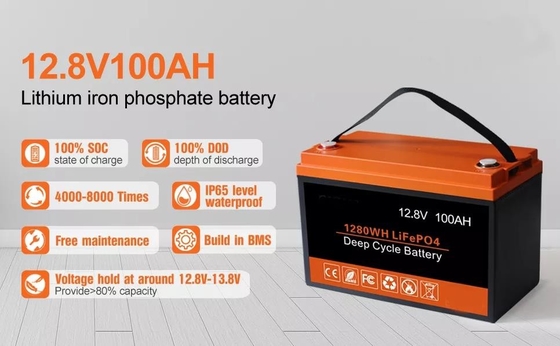 12kg Solar Energy蓄電池UN38.3 100AH 12V LiFePO4深い周期電池