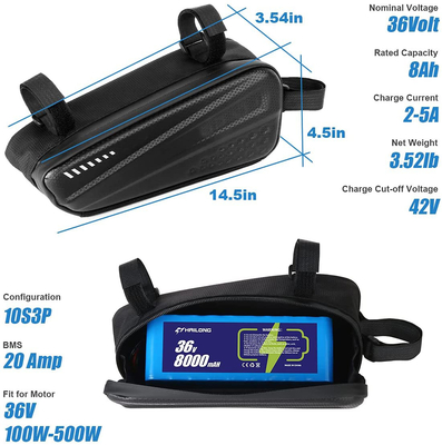 防水スクーターのリチウム電池 36V 12Ah/8AH 48V 10ah のリチウム イオン電池