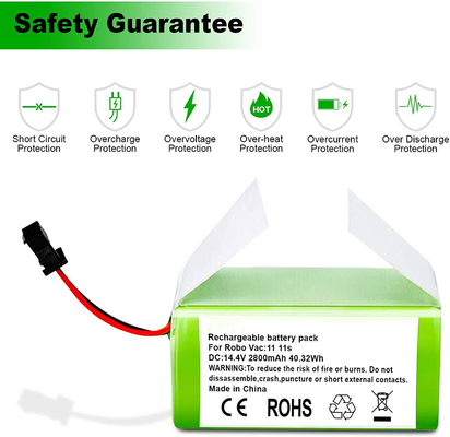 RoboVac 掃除機リチウム電池 11S 15C 15T 14.4V 2800mAh リチウム イオン電池