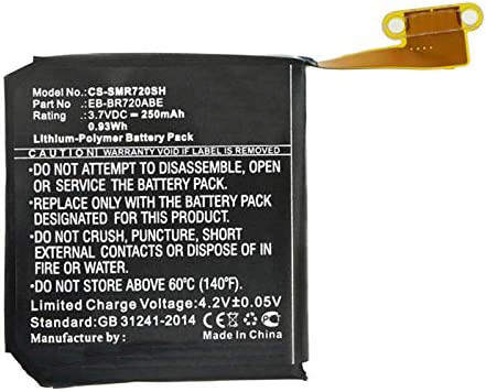 250mAh 3C リチウム電池ギア S2 リチウム イオン充電式電池 R732 UN38.3