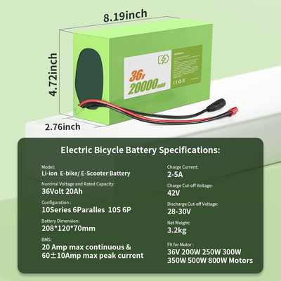 XT60 筋膜銃バッテリー 100W-600W 36V 8Ah リチウム電池 2A 充電器付き